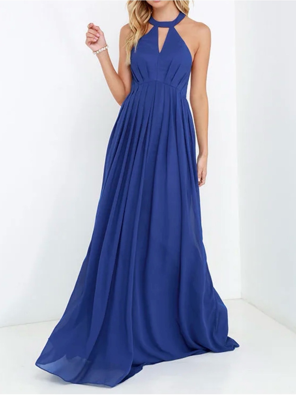 Bariano Tender Moment Royal Blue Maxi Dress - 8